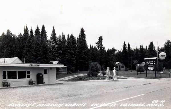 Midway Cabins Shell Gas Station At Wetmore